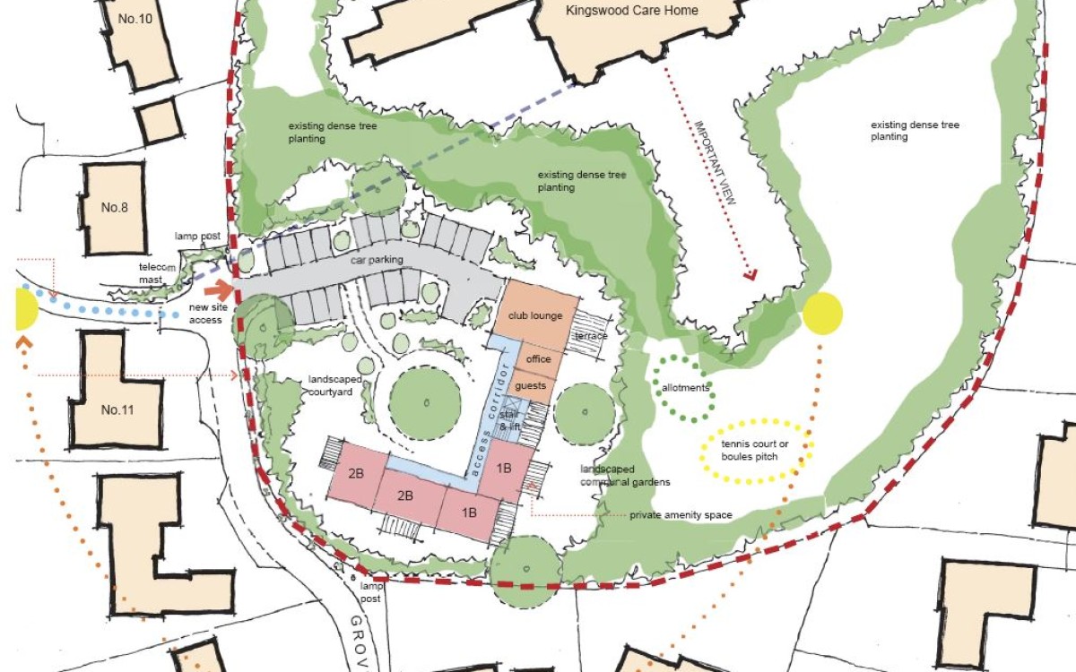 Kingswood retirement apartments sketch scheme